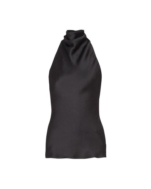 Balmain Black Sleeveless Tops
