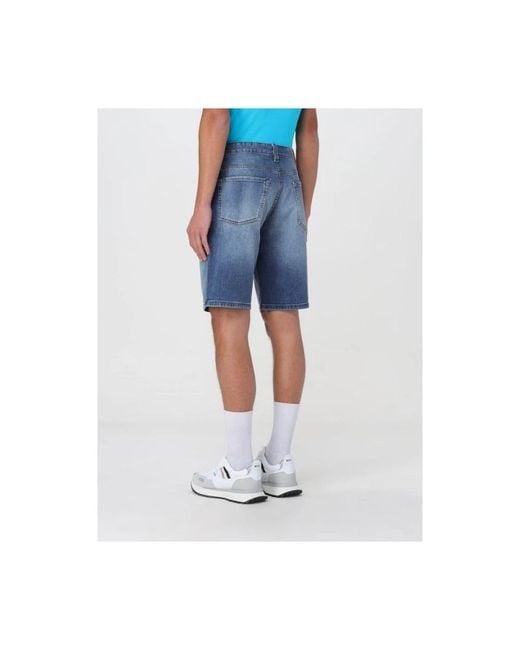 Boss Blue Denim Shorts for men