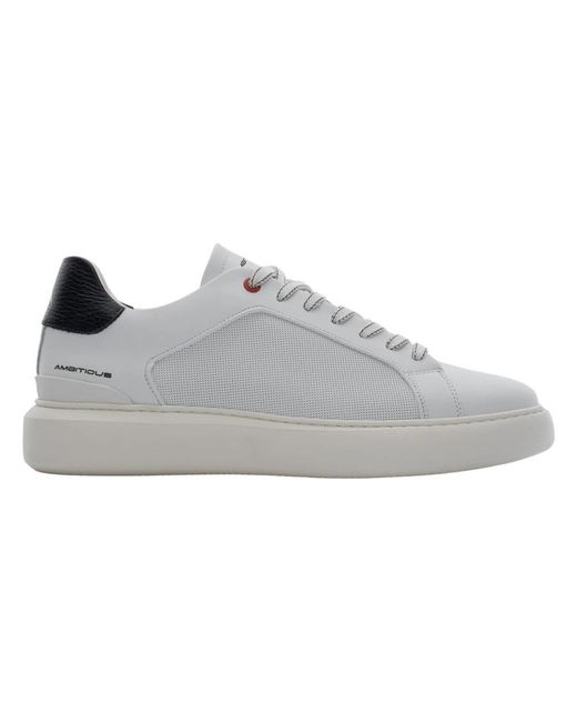 Ambitious Schoenen ,Wit ,Leer Eclipse Panel Sneaker in het Gray voor heren