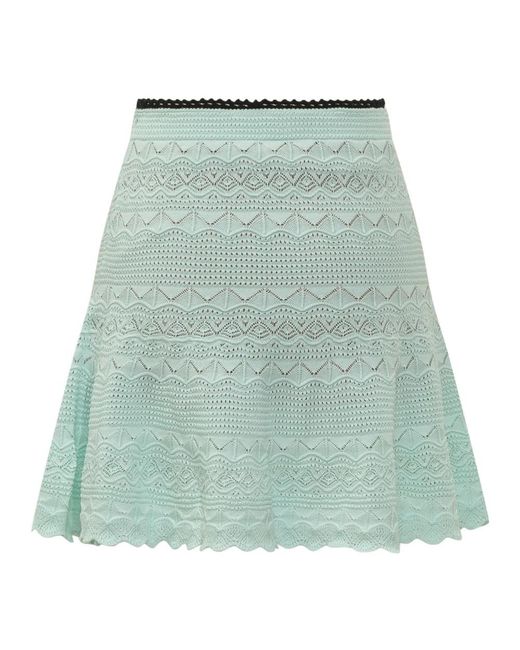 Self-Portrait Green Short Skirts