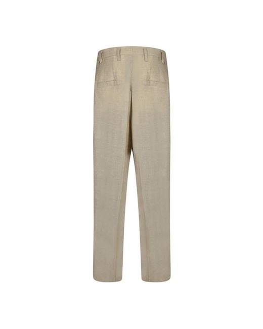 Jacquemus Gray Straight Trousers for men