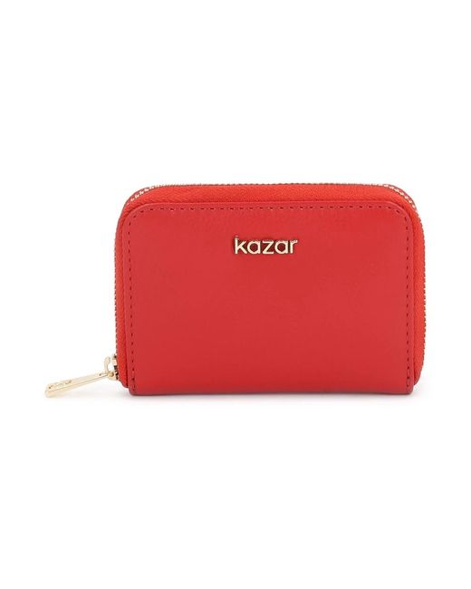 Kazar Accessoires ,Rood ,Leer Esmerlin Compact Wallet in het Red
