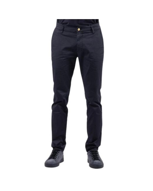 Jeckerson Blue Chinos for men