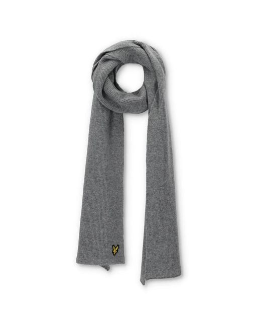 Lyle & Scott Geribbelde Sjaal in het Gray voor heren