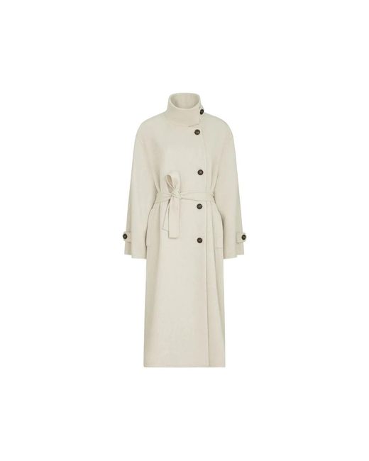 Brunello Cucinelli White Neutrals Coats