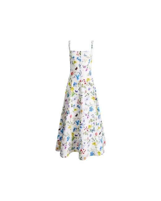 Alice + Olivia Blue Midi Dresses