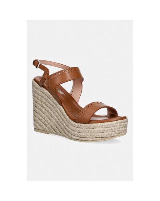 Wedges Pollini de color Brown