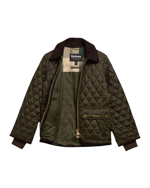 Barbour Fitted Beadnell Quilt in het Green