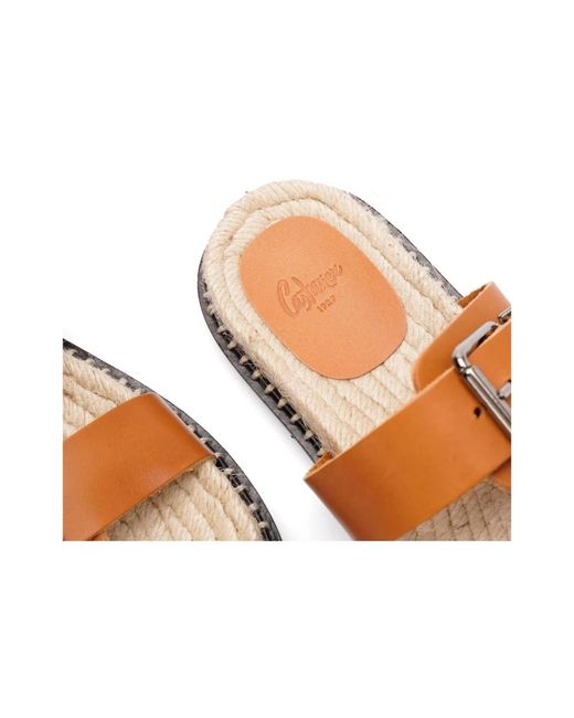 Castaner Schoenen ,Bruin ,Karamelbruine Dubbele Band Platte Schoenen in het Brown