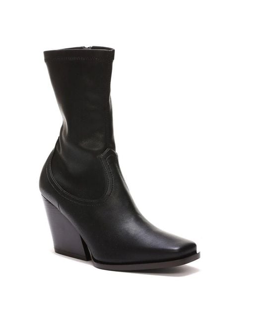 Stella McCartney Black Cowboy Stretchy Bootie