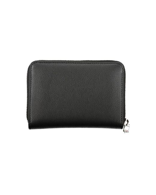 Tommy Hilfiger Black Elegantes Schwarzes Portemonnaie Mit Reißverschluss