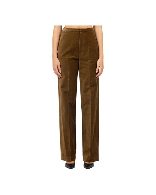 Alysi Brown Suit Trousers