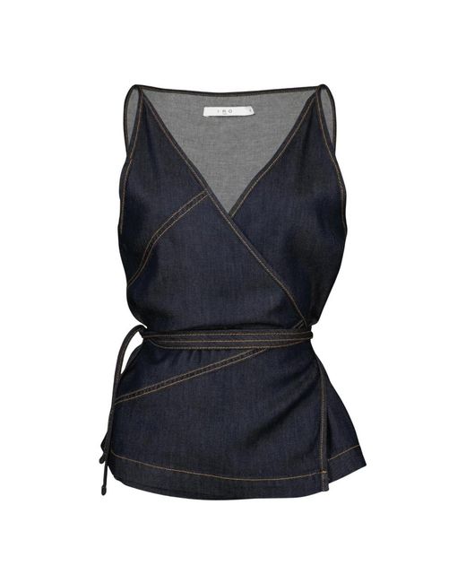 IRO Blue Sleeveless Tops