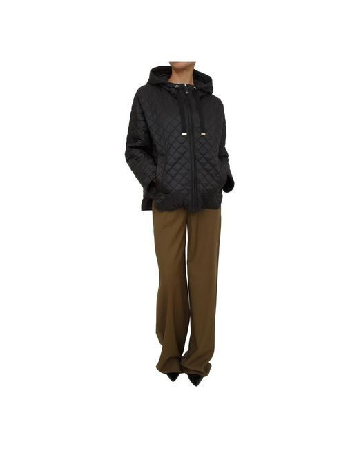 Max Mara Jassen ,Zwart ,Polyester The Cube Jacket in het Brown