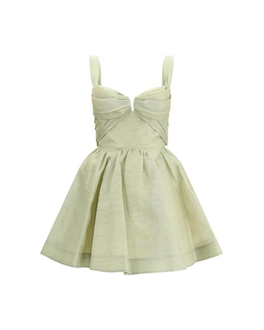 Zimmermann Green Short Dresses
