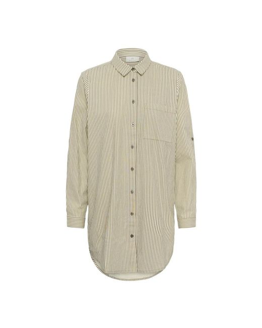 Shirts Kaffe de color Natural