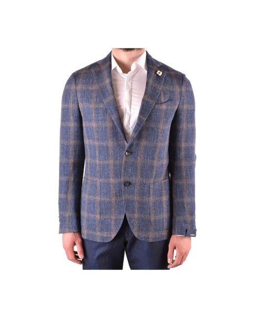 Lardini Blue Blazers for men