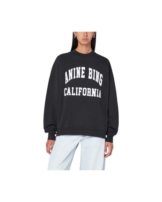 Anine Bing Black Sweatshirts