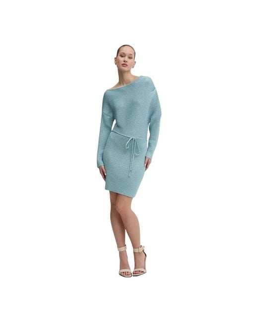 Knitted Dresses Never Fully Dressed de color Blue