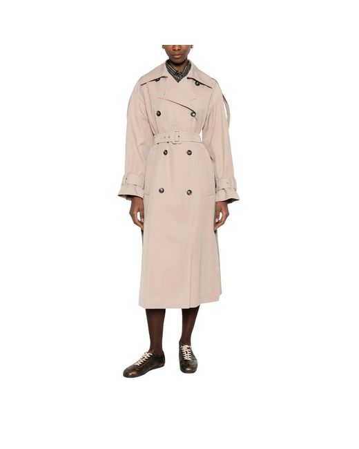 Sportmax Natural Trench Coats