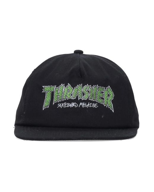 Thrasher Schwarz/weiß streetwear cap in Black für Herren