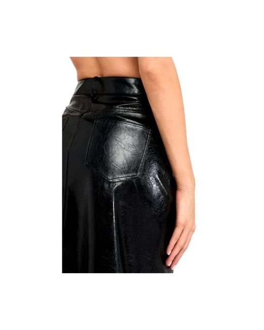 Liu Jo Glossy Five-Pocket Rok in het Black