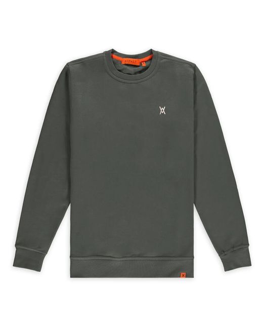 Aspact Zavi Crewneck Storm Front in Gray für Herren
