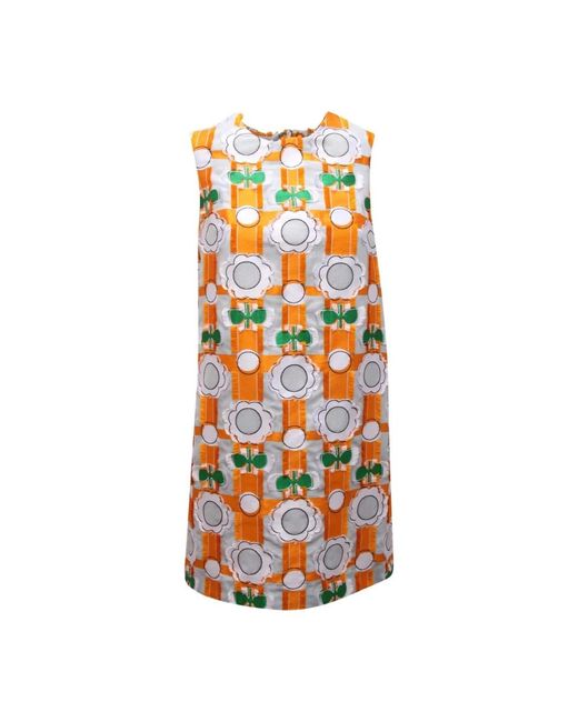 Dondup Short Dresses in het Orange