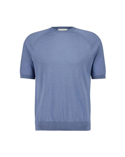 Piacenza 1733 Blue Round-Neck Knitwear for men