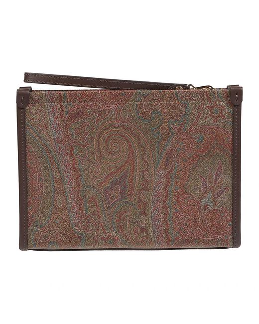 Clutches Etro en coloris Brown