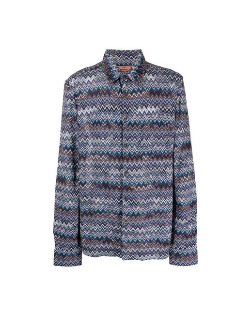 Missoni Blue Casual Shirts for men