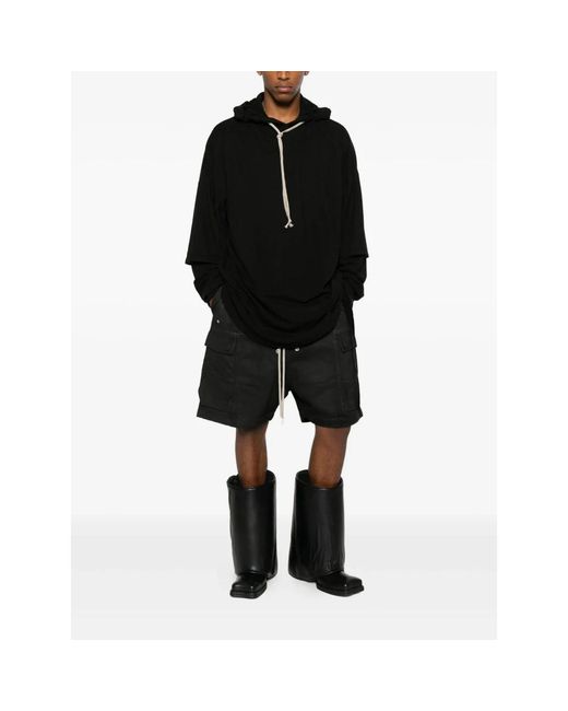 Rick Owens Black Hoodies for men