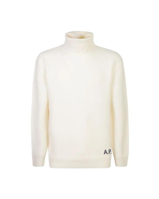 A.P.C. White Turtlenecks for men
