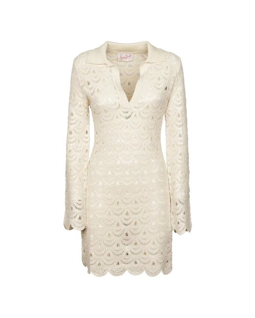 Mc2 Saint Barth Natural Short Dresses