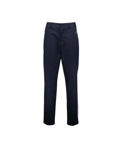 Trousers > slim-fit trousers Moncler pour homme en coloris Blue