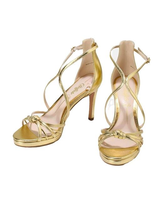 Buffalo Metallic High Heel Sandals