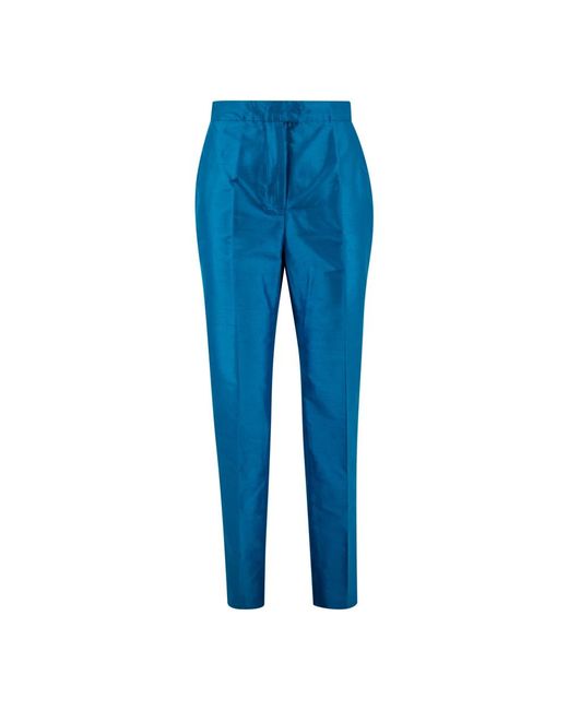Slim-fit trousers Max Mara Studio de color Blue