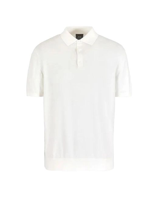 Armani Exchange Schwarzes polo-shirt,weißes poloshirt in Black für Herren
