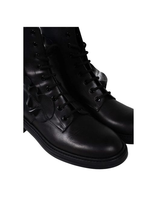 Lace-Up Boots di Pinko in Black