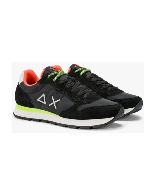 Sun 68 Black Sneakers for men