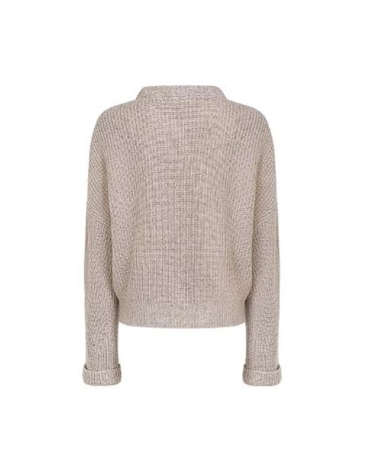 D.exterior Round-Neck Knitwear in het Gray