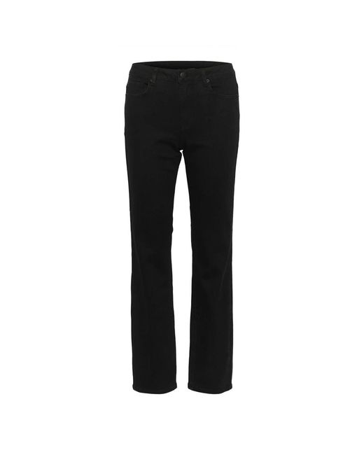 Kaffe Cropped Jeans in het Black