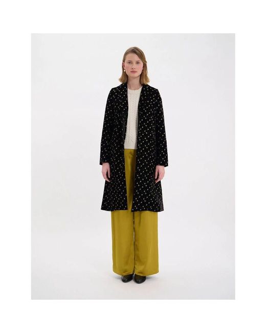 Ines De La Fressange Paris Black Franck coat