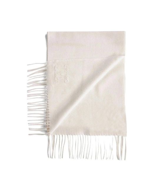 Max Mara White Winter Scarves
