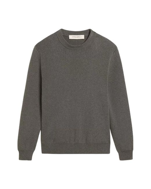 Golden Goose Deluxe Brand Gray Round-Neck Knitwear for men