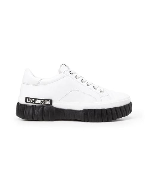 behang botsing Gewoon Love Moschino Sneakers - - Dames in het Wit | Lyst BE