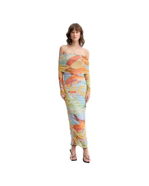 Never Fully Dressed Maxi Jurken in het Metallic