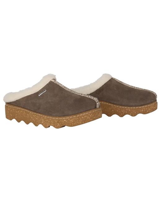 Rohde Schoenen ,Suède Taupe Suède Pantoffels in het Brown