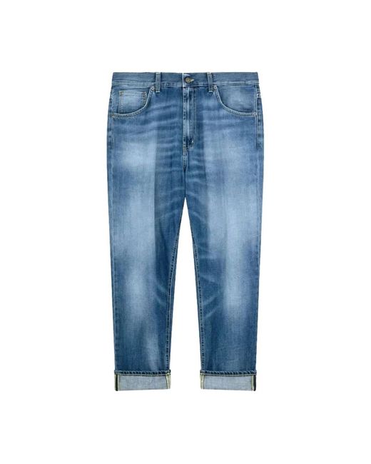 Dondup Blue Straight Jeans for men