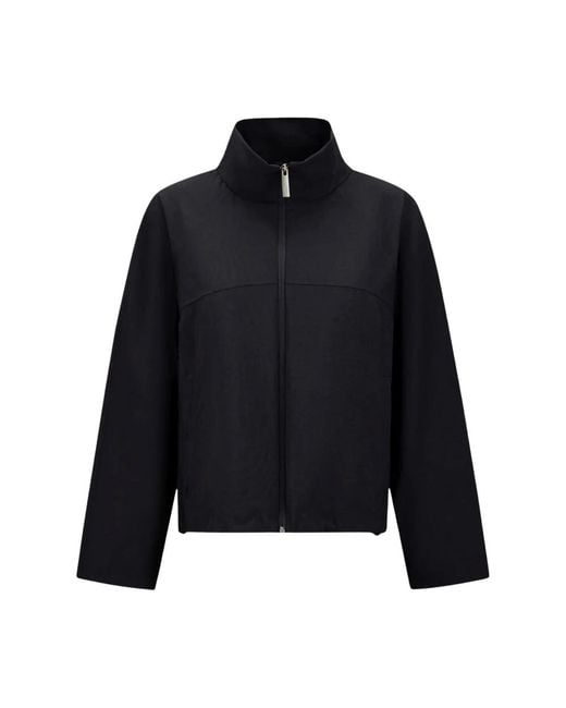 Herno Laminar Jas Met Hoge Kraag in het Black